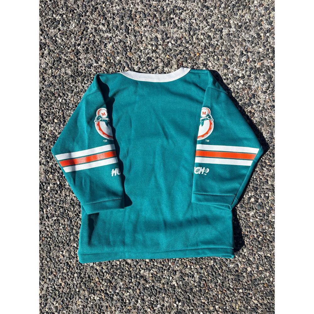 VTG 80s NFL Miami Dolphins 13 Hutch long sleeve Jersey Youth Small Dan Marino - Picture 6 of 6